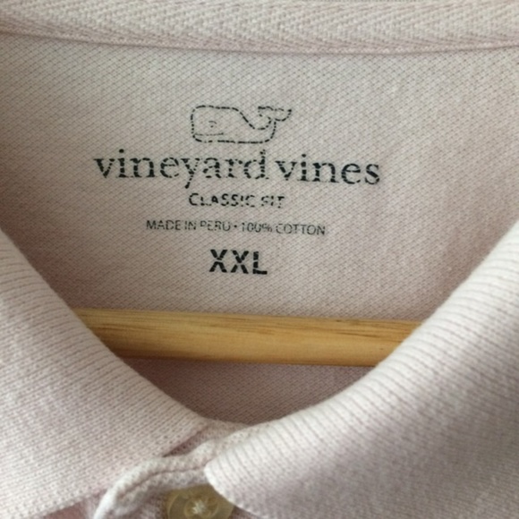 Vineyard Vines Men Light Pink Polo XXL - Picture 4 of 5